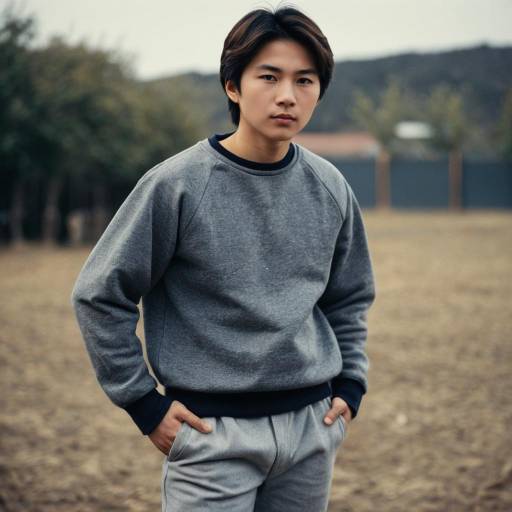 Realistic Boy in Sweatshirt Costume