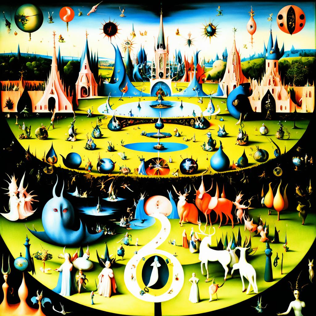 Surreal Garden of Earthly Delights Art