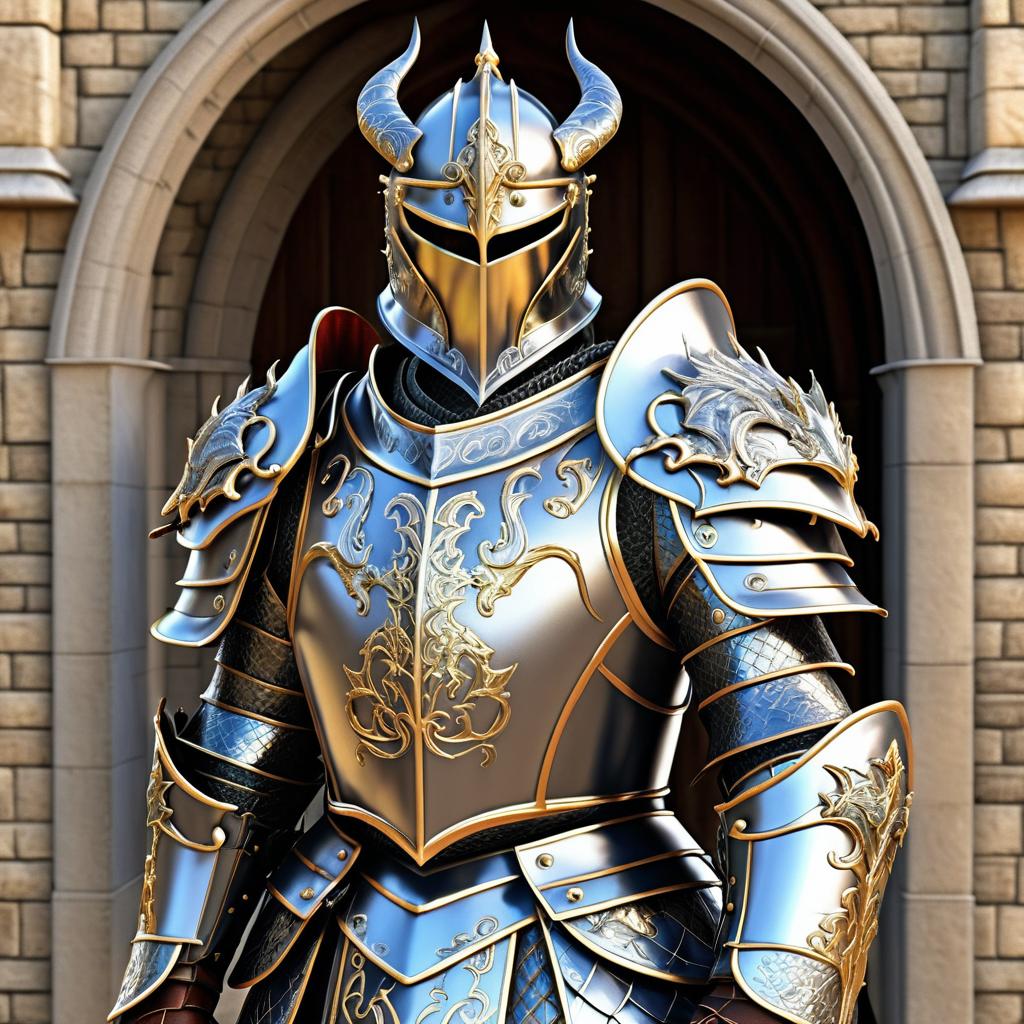 Photo-Realistic Dragon Knight Concept Art