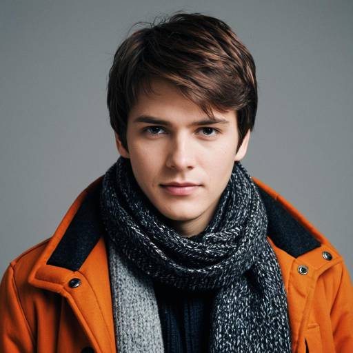 Winter Stylish Male Outfit Portrait