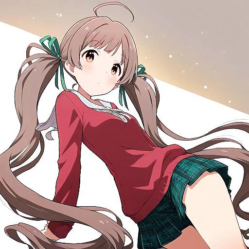 Illustration of Hakozaki serika, idolmaster in the style of Mizumoto tadashi