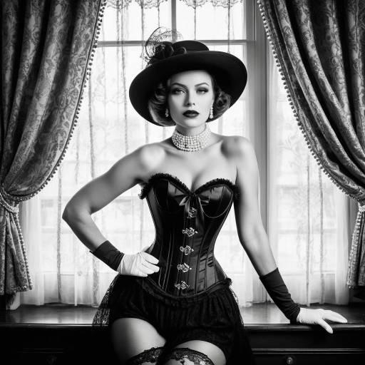 Vintage Glamour: Monochrome Elegance