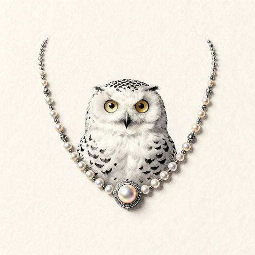 Ornate Snowy Owl Portrait