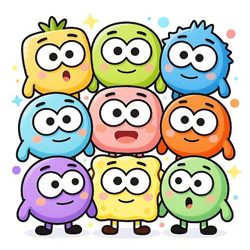 Vibrant Cartoon Characters Randomizer