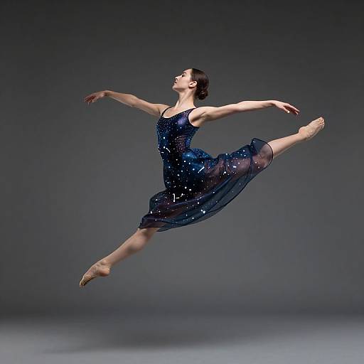 Dancer in Liquid Stardust Dress