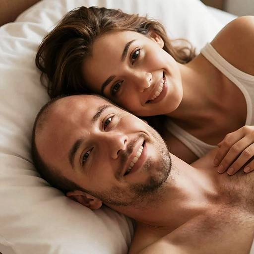 Intimate Bedroom Portrait of a Couple