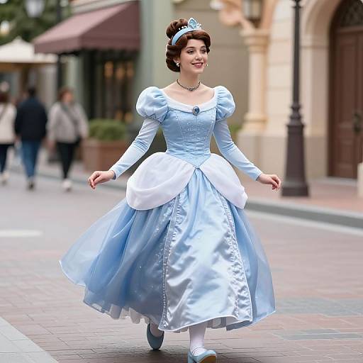 Disney Princess in Blue Dress