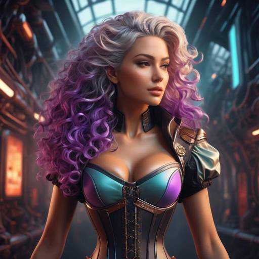 Futuristic Elegance: Steampunk Fusion Art