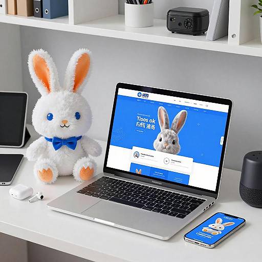 Stylish Modern Office Desk Setup