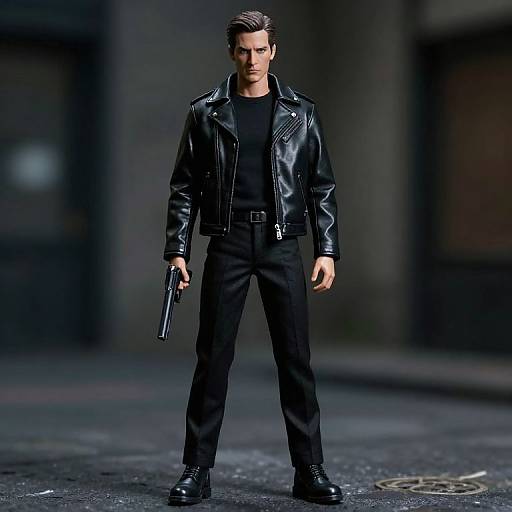 Noir Mannequin with Leather Jacket