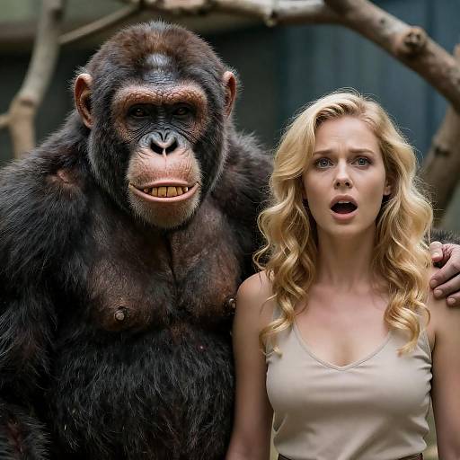 Surprising Encounter with a Menacing Ape