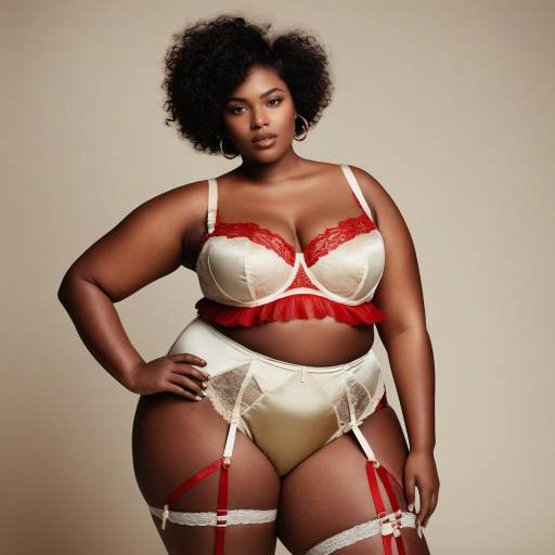 Sudanese Beauty in Vintage Lingerie Shoot