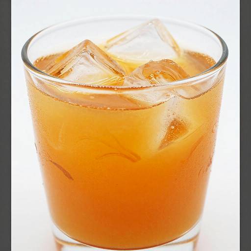 Vibrant Orange Mixed Drink Close-Up