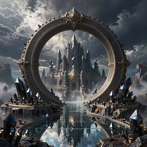 Obsidian Fortress on Jagged Cliffs