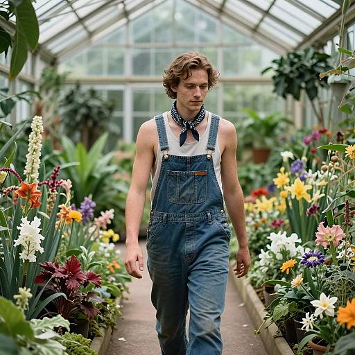 Photorealistic Walk in Glass Greenhouse