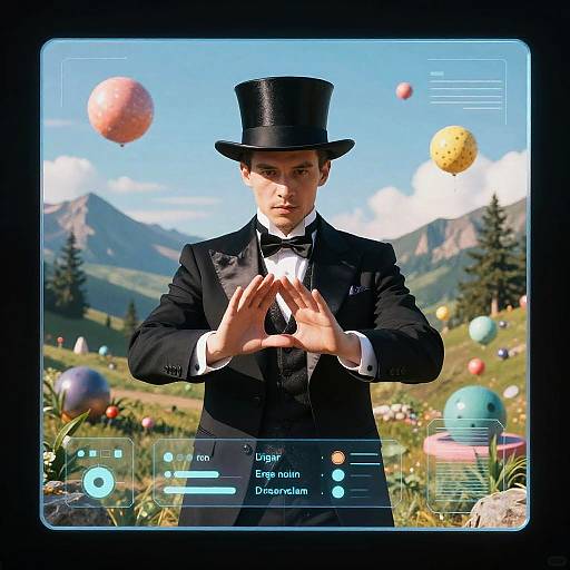 Magician AI Background Changer Concept