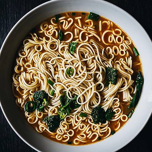 Alphabet and Number Noodle Soup