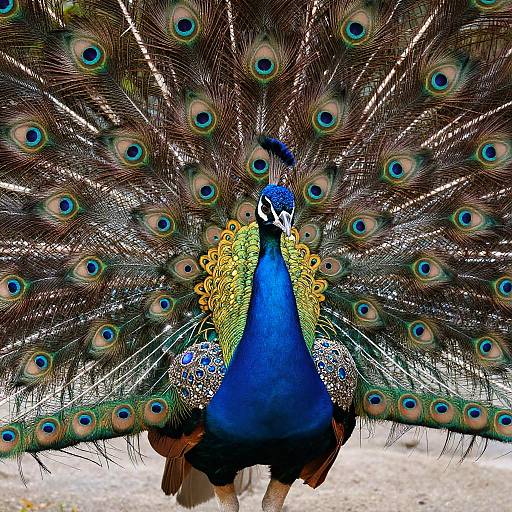 Regal Anthropomorphic Peacock President