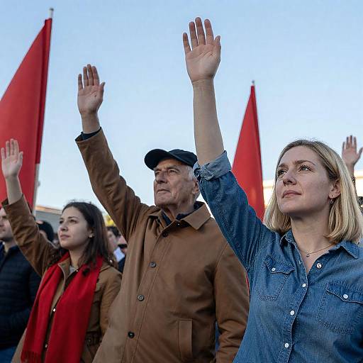 Dynamic Protest Scene with Diverse Crowd