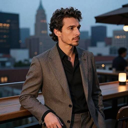 Modern Mullet on Middle-Aged Man