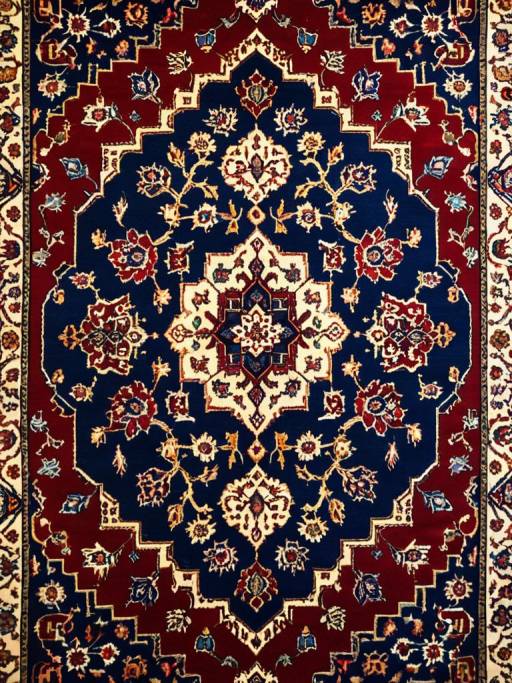 Intricate Persian Carpet Close-Up
