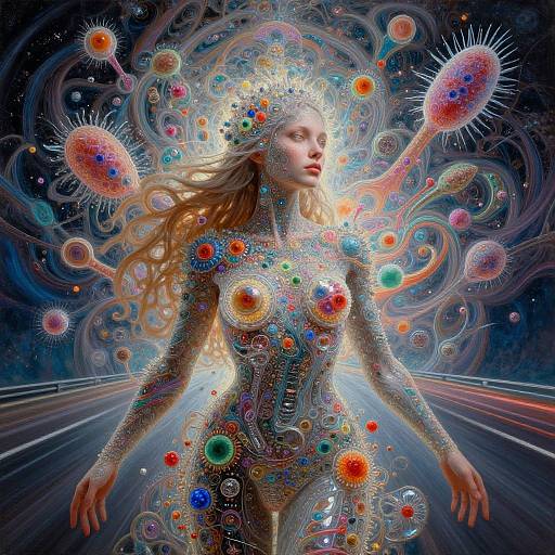 Layered Transparency of Bacteria-Human Hybrid