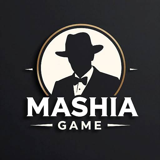 Sleek Mafia Game Logo Design
