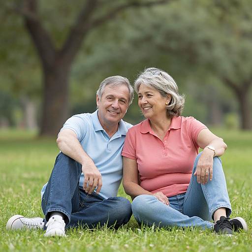 Happy Mature Couple Dating Outdoors