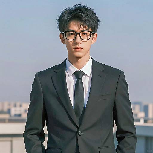 Stylish Outdoor Portrait of Young Man