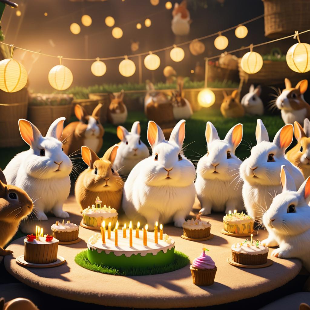 Cozy Birthday Bash for Rabbit and Friends