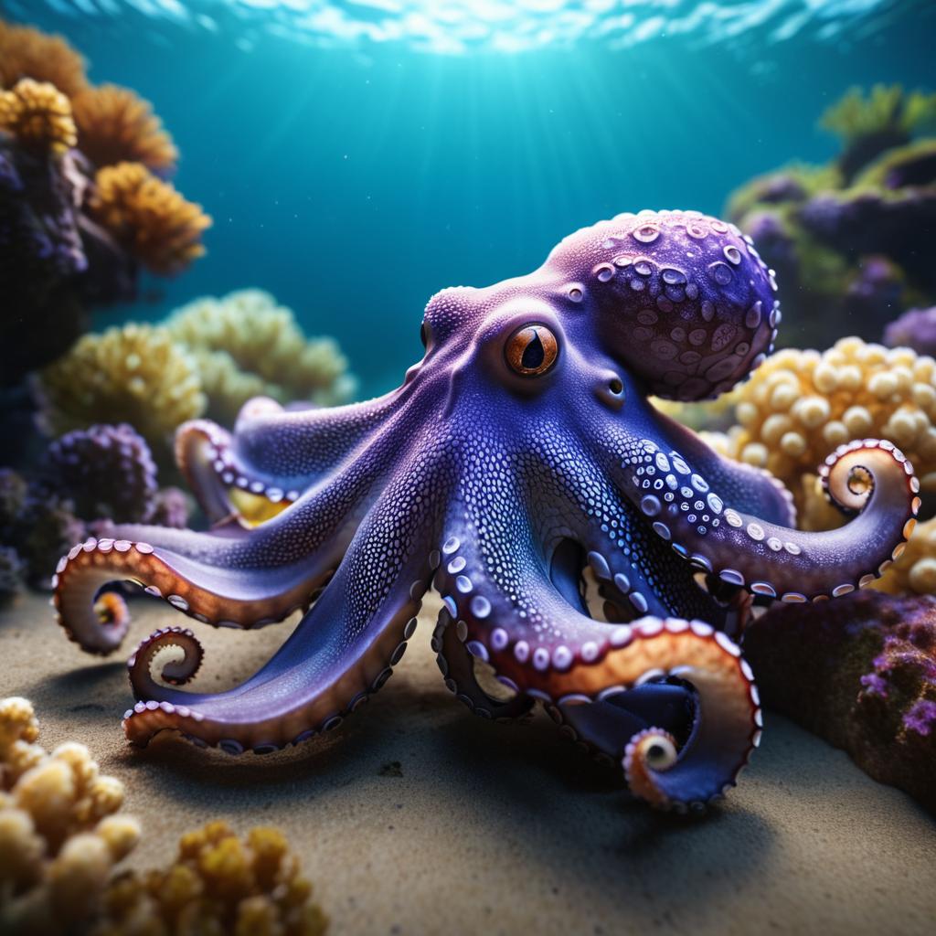 Stunning 3D Octopus Rendering in Unreal Engine