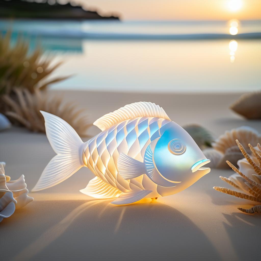 Ethereal Shell Fish Composite Art