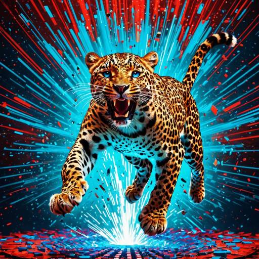 Roaring Leopard Emerging from Holographic Matrix Roaring Leopard Emerging from Holographic Matrix