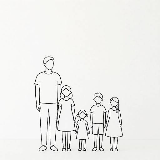 Minimalist Scandinavian Family Portrait