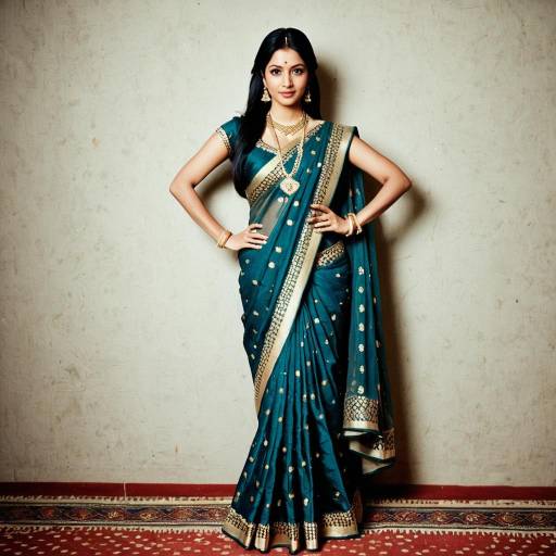 Elegant Solo Girl in Ghagra Saree