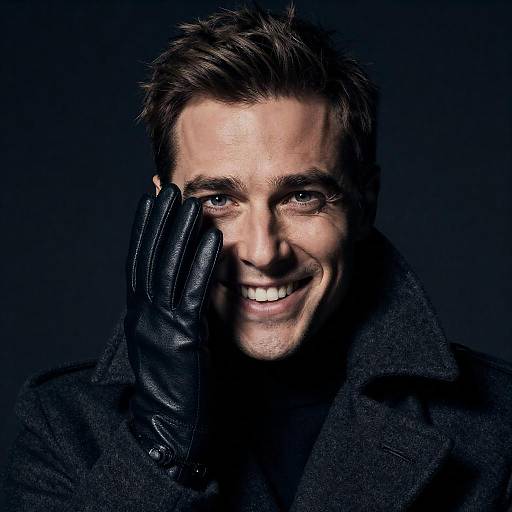 Intense Portrait: Man with Brown Hair