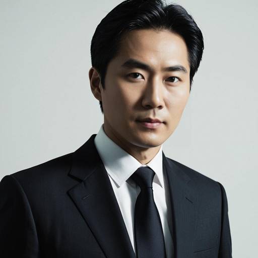 Stylish Korean Male in Tailored Suit
