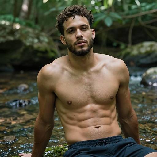 Rhys Hoskins Shirtless Nature Shoot