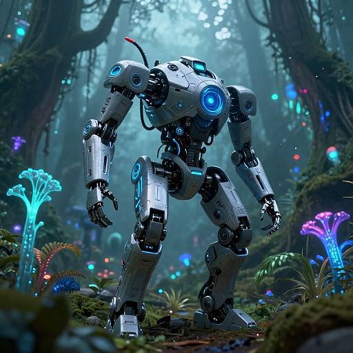 Advanced Robot Exploring Alien Forest