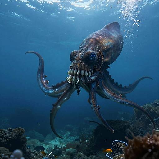 Kraken in Abyssal Trench