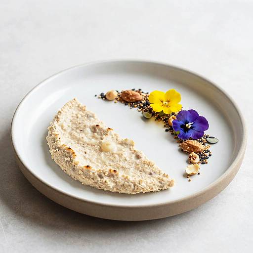 Contemporary Plated Brei with Garnishes