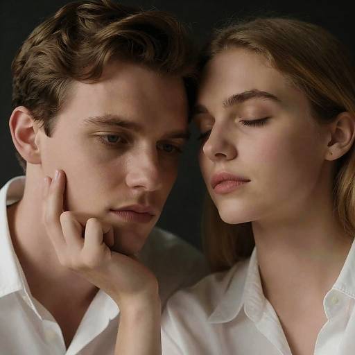 Intimate Moment Between Two Lovers