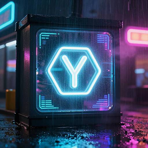 Neon Cyber Street Sensor Scene