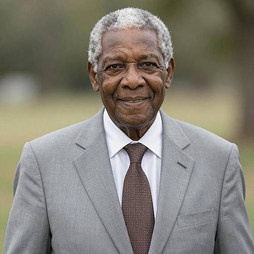 Warm Portrait of Senior African-American Gentleman