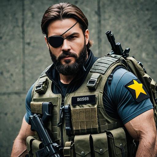 Epic Bearded Soldier Cosplay Costume