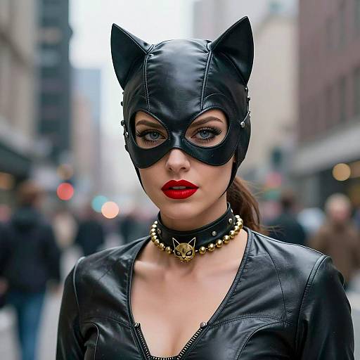 Photo-Realistic Catwoman in Urban Setting