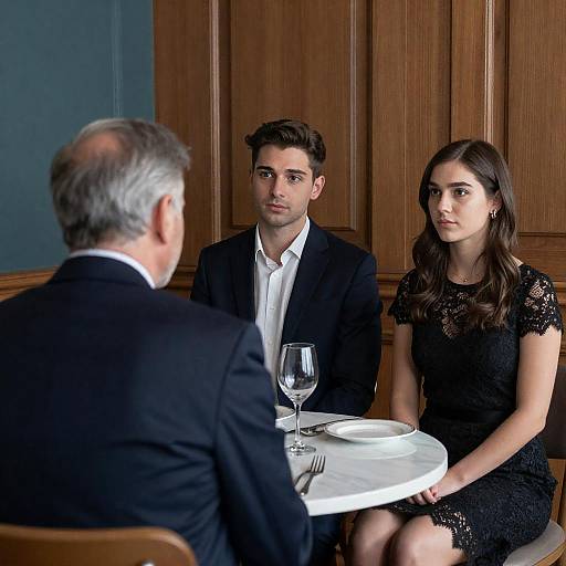 Candid Trio in a Vintage Room