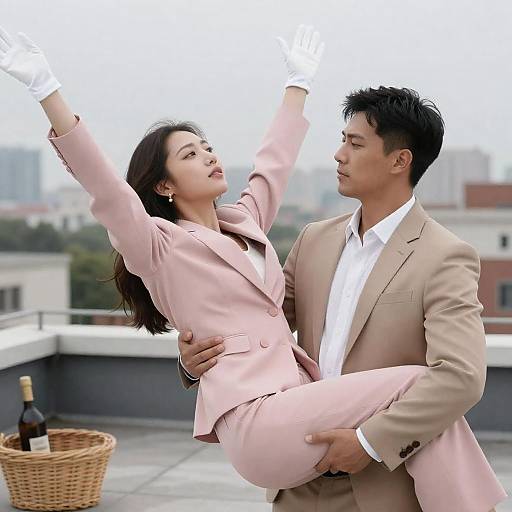 Rooftop Elegance: A City Romance