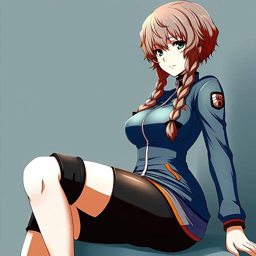 Illustration of Amane suzuha, steins;gate in the style of Dearmybrothers