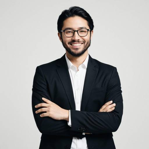 Smiling Asian Man in Formal Suit